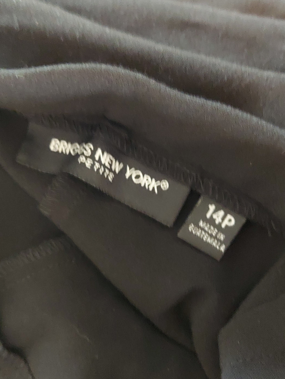 Briggs New York Classic Black Straight-Leg Trousers - Picture 5 of 5